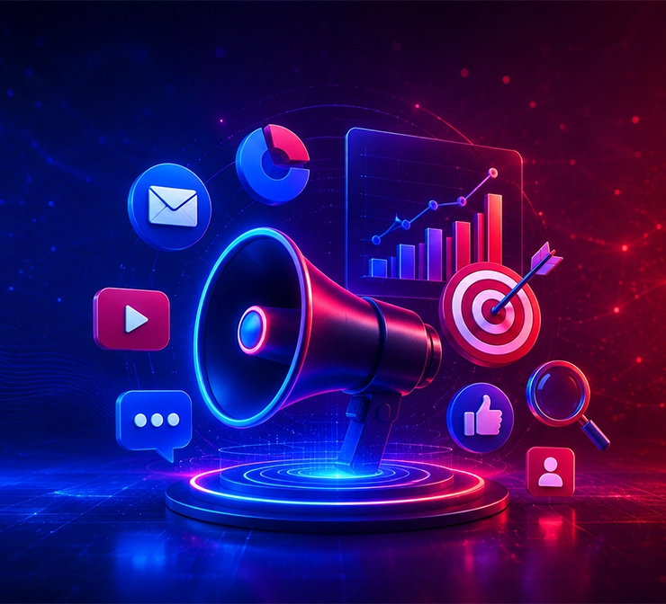 Digital marketing trends in 2026 featuring AI, automation and content strategy for Indian businesses